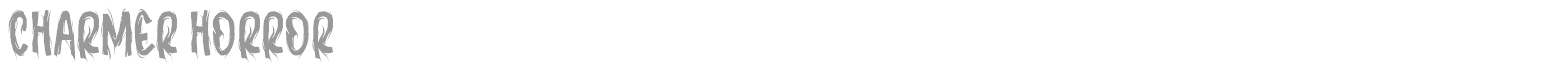 Charmer Horror font preview